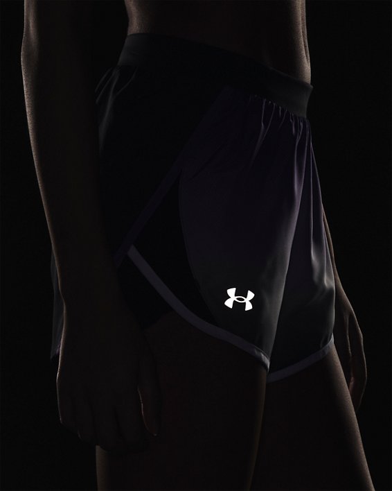 Women's UA Fly-By 2.0 Shorts, Gray, pdpMainDesktop image number 4